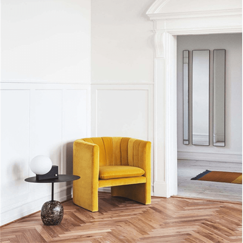 โต๊ะข้าง DEEPWOOD รุ่น NILHO ลายหินอ่อน สีน้ำตาล